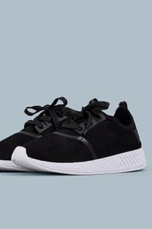 Sneakers suede - Μαύρο