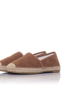 Eσπαντρίγιες χαμηλή υφασμάτινη διάτρητη - Κάμελ