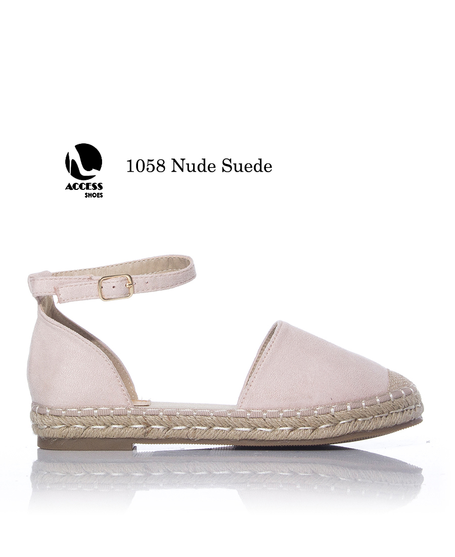 Εσπαντρίγιες Suede με άνοιγμα στα πλαινά -Μπέζ - Image 3