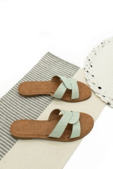 Παντόφλες Δερματίνη - Πράσινο