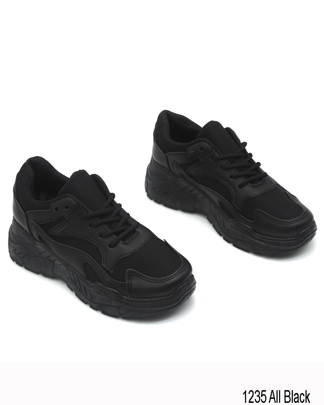 Sneakers με δίπατη σόλα - Μαύρο - Image 4