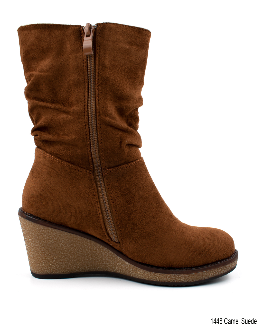 Μποτάκια Suede - Κάμελ - Image 2