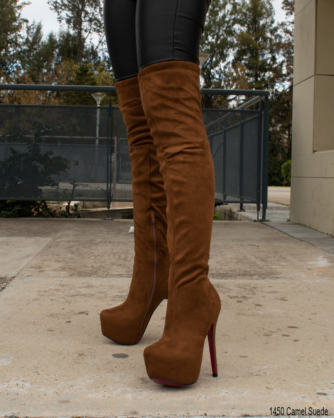 Μπότα Suede – OVER THE KNEE - Image 2