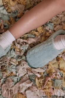 Παντόφλες Γούνινες - Πράσινο