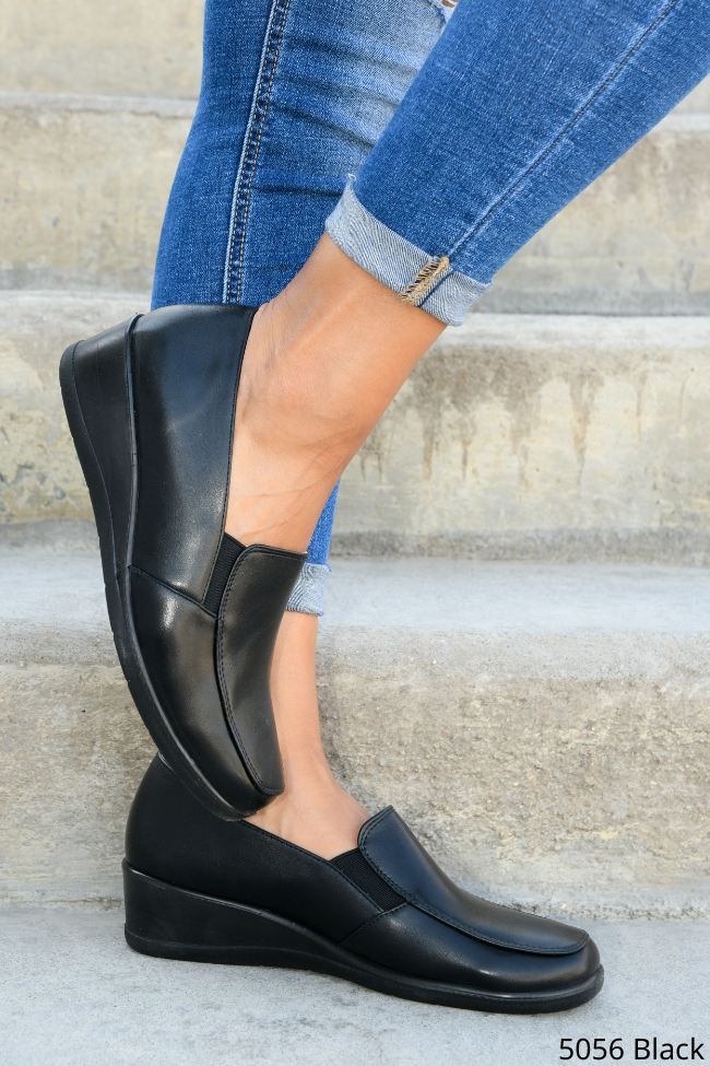 Μοκασίνια Comfort/Ανατομικά Μαύρο - Image 2