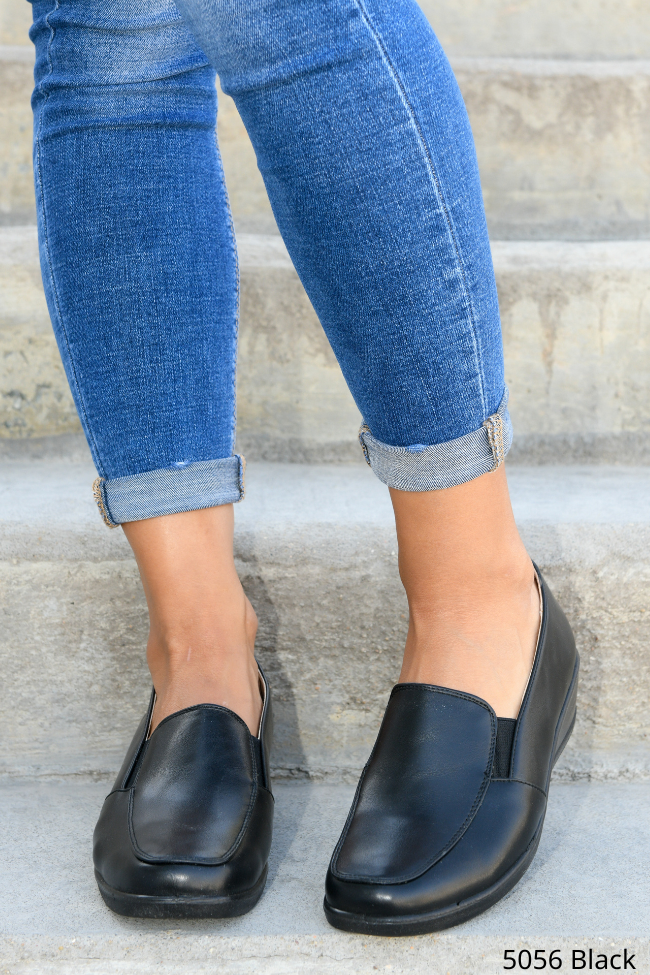 Μοκασίνια Comfort/Ανατομικά Μαύρο - Image 3