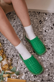 Παντόφλες Μπουρνουζέ - Πράσινο