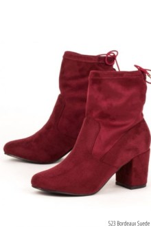 Μποτάκια Suede - Bordeaux