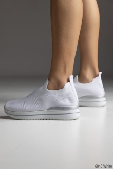 Γυναικεία Sneakers Κάλτσα Λευκό