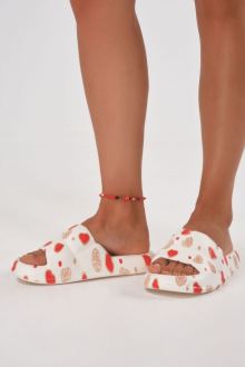 Παντόφλες θαλάσσης με Σχέδιο - Κόκκινο