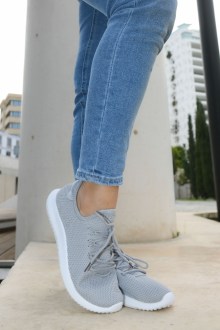 Sneakers Yφασμάτινα - Γκρίζο