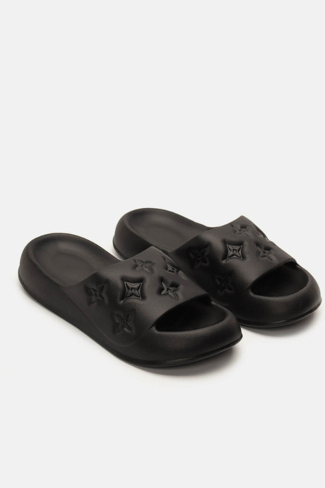 Παντόφλες Μονόχρωμες – Μαύρο - Image 2