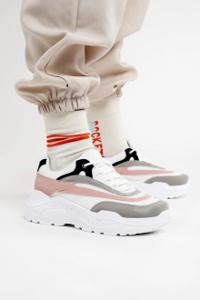 Sneakers Chunky - Λευκό / Ρόζ
