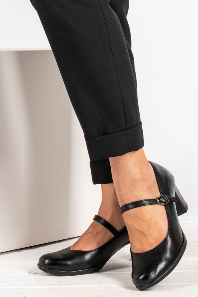 Γόβες με Μπαρέτα - Μαύρο - Image 3