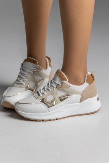 Sneakers δερματίνη - Λευκό