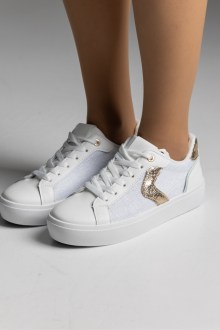 Sneakers δερματίνη - Λευκό