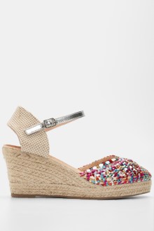 Πλατφόρμες Εσπαντρίγιες με Ψάθα - Πολύχρωμο