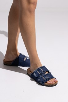 Σανδάλια με διπλή αγκράφα - Dark Denim