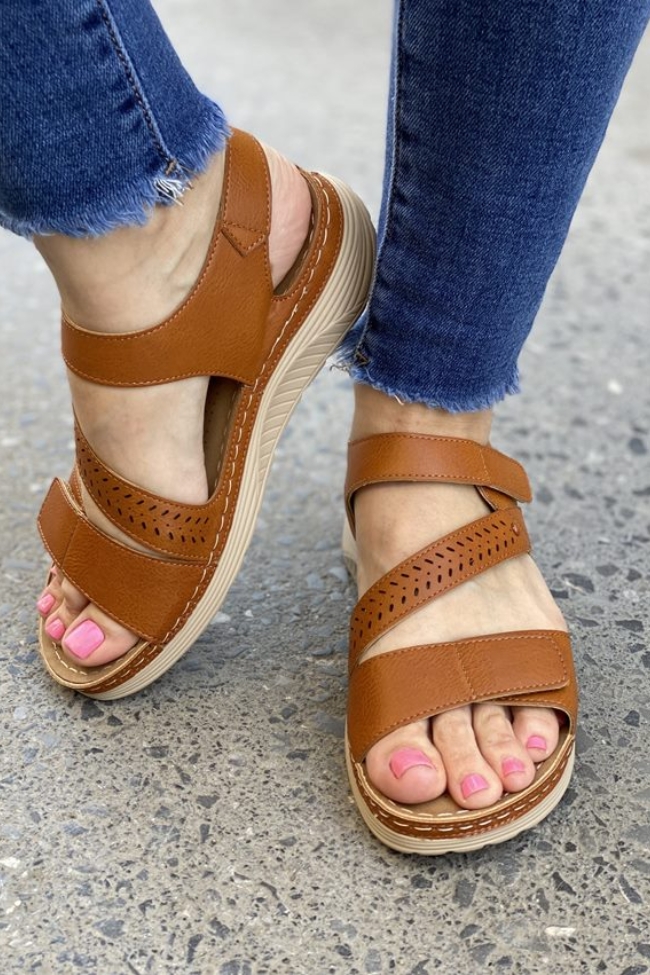 Σανδάλια Ανατομικά – Κάμελ - Image 2