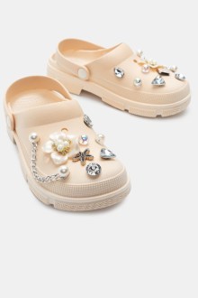 Παντόφλες Σαμπό - Μπεζ