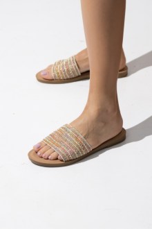 Sandal soft ψάθινο - Πολύχρωμο