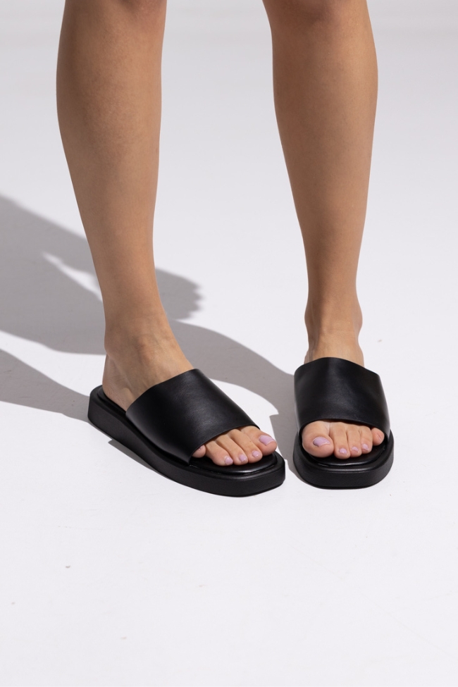 Σανδάλια Flatform δερματίνη - Μαύρο - Image 2