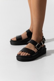 Σανδάλια Flatform με μαλακό ανατομικο πάτο – Μαύρο