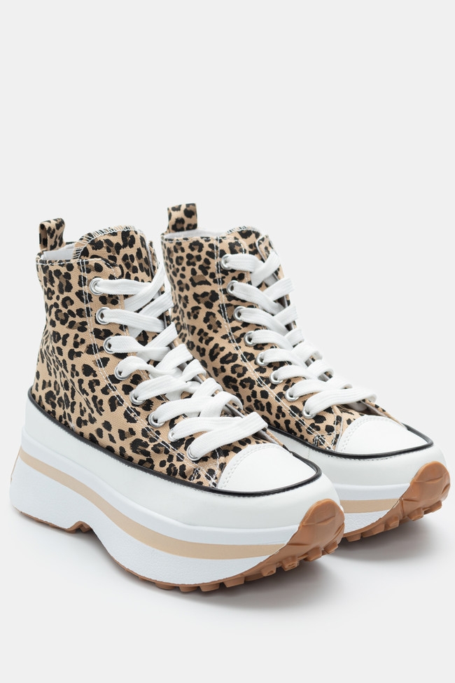 Platform Sneakers Μποτάκια - Λέοπαρτ - Image 4