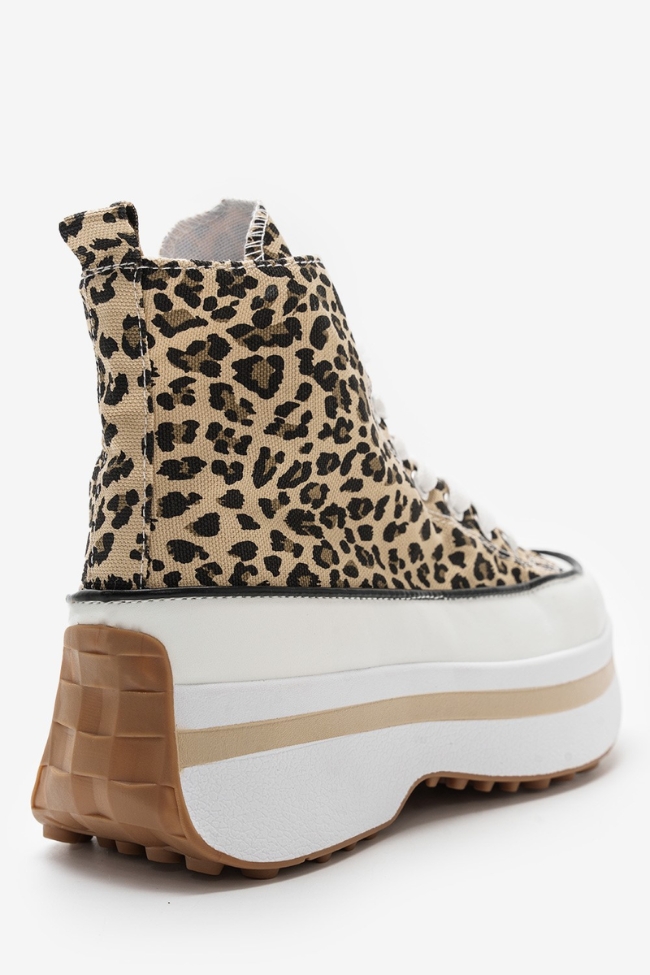 Platform Sneakers Μποτάκια - Λέοπαρτ - Image 3
