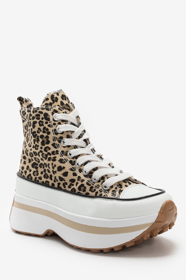 Platform Sneakers Μποτάκια - Λέοπαρτ - Image 2