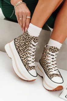 Platform Sneakers Μποτάκια - Λέοπαρτ