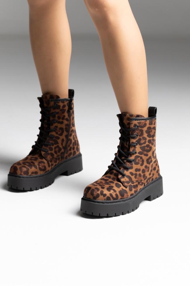 Αρβυλάκια Δίσολα suede - Λεοπάρ - Image 4