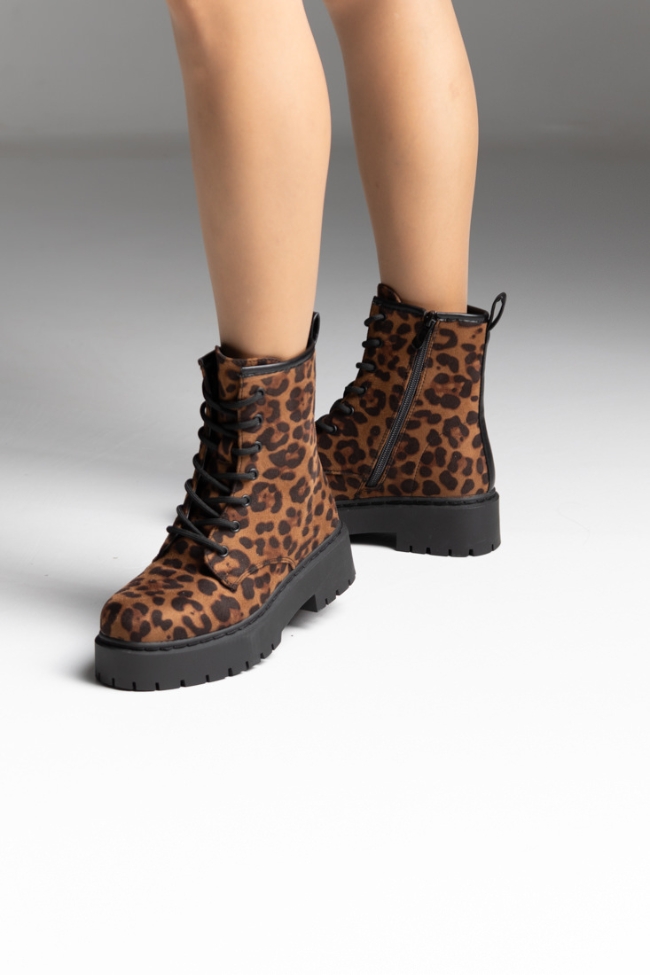 Αρβυλάκια Δίσολα suede - Λεοπάρ - Image 5