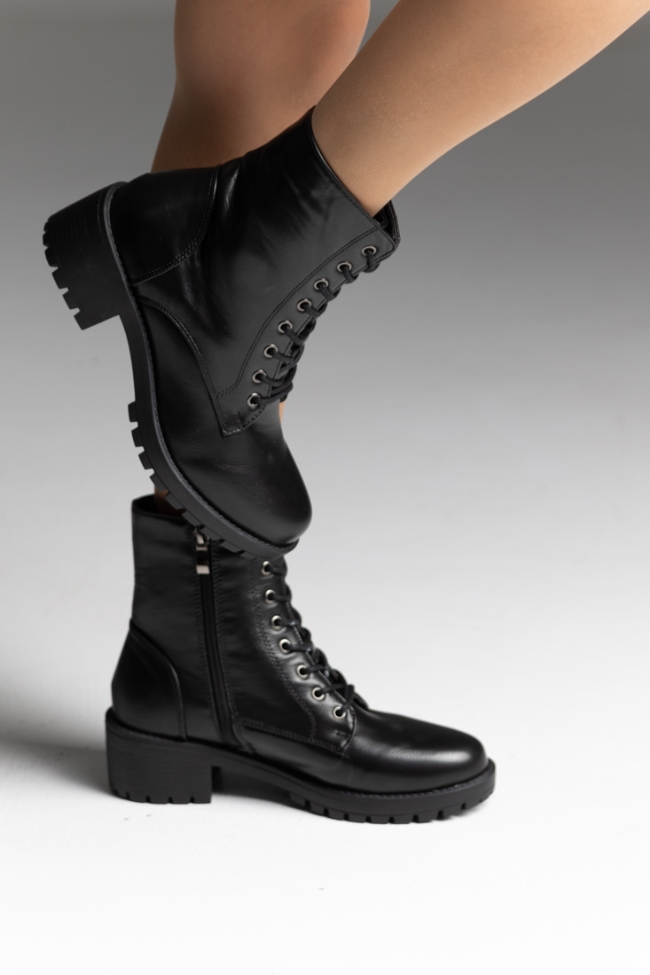 Αρβυλάκια γυναικεία Δίσολα με φερμουάρ - Μαύρο - Image 5