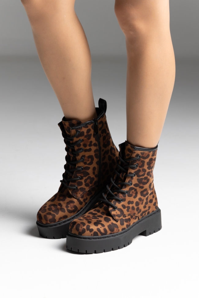 Αρβυλάκια Δίσολα suede - Λεοπάρ