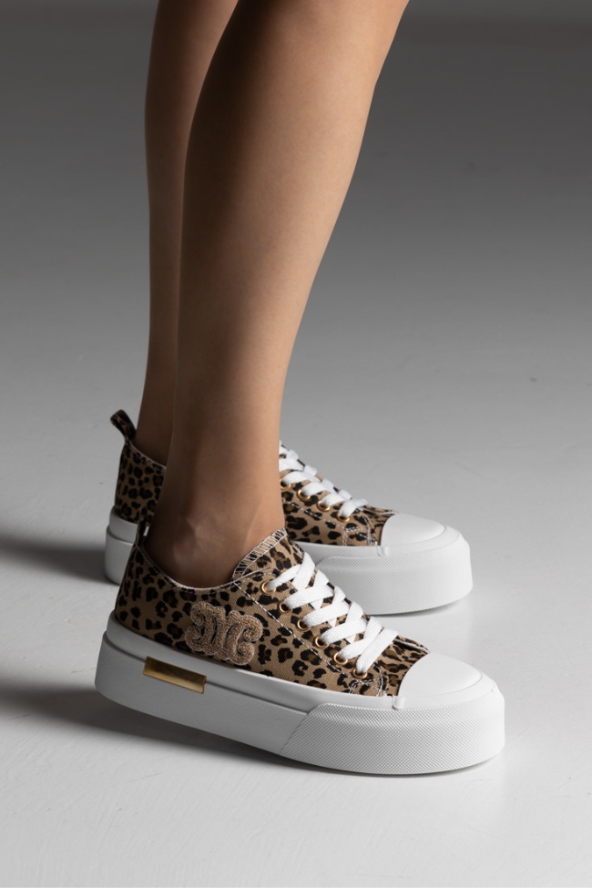 Γυναικεία Sneaker τύπου all star - Λέοπαρτ - Image 3