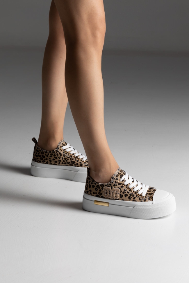 Γυναικεία Sneaker τύπου all star - Λέοπαρτ - Image 2