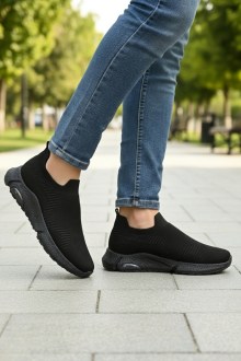 Ανδρικό με Ανατομικό πάτο από Memory Foam Τύπου Κάλτσα- Μαύρο