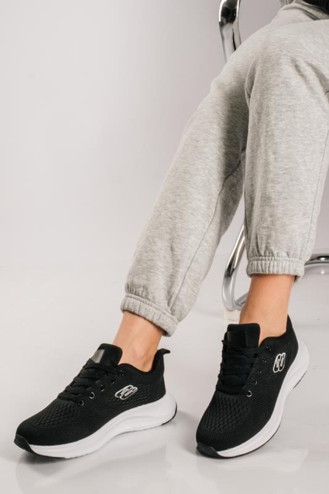 Running υφασμάτινα sneakers - Μαύρο