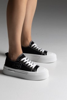 Γυναικεία Sneaker τύπου all star - Μαύρο