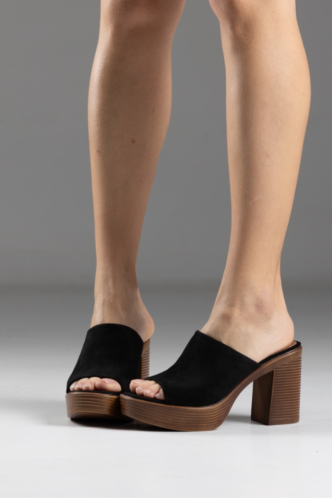 Τσόκαρα με ελαφριά σόλα και μαλακό πάτο Suede - Μαύρο - Image 4