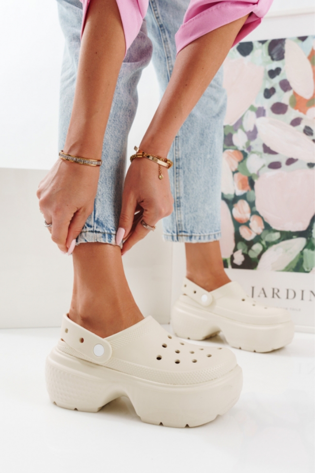 Minimal Σαμπό με Ψηλή Σόλα - Μπέζ