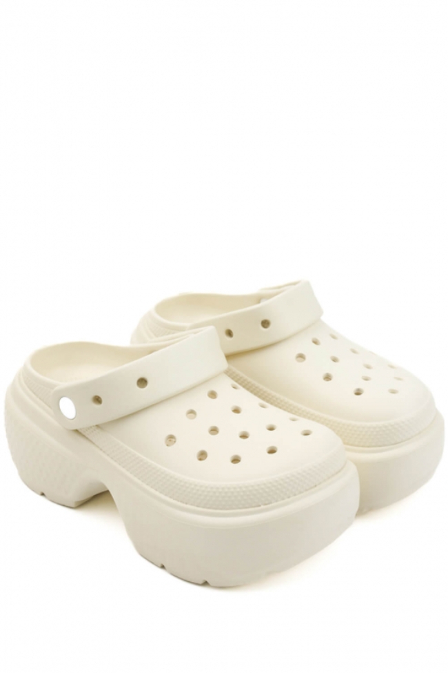 Minimal Σαμπό με Ψηλή Σόλα - Μπέζ - Image 4