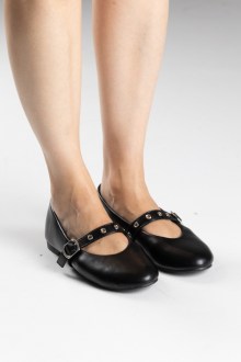 Μπαλαρίνες με μπαρέτα στο κουτεπιέ - Μαύρο