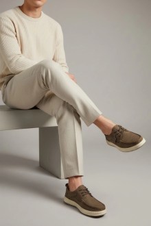 Ανδρικά Δερμάτινα Ανατομικά - Καφέ