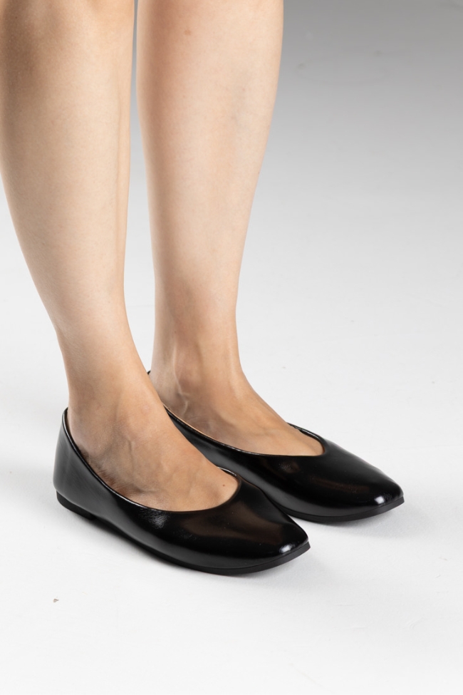 Μπαλαρίνες Γυναικείες Λουστρίνι - Μαύρο - Image 3