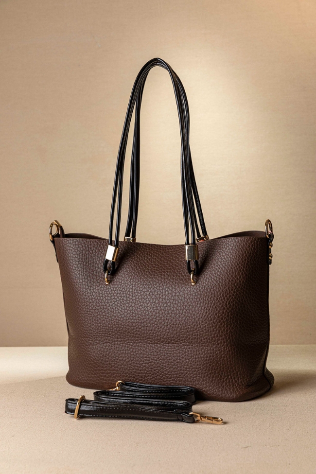 Η ιδανική τσάντα ώμου – Καφέ - Image 4