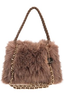 Τσάντα με γούνα – Khaki