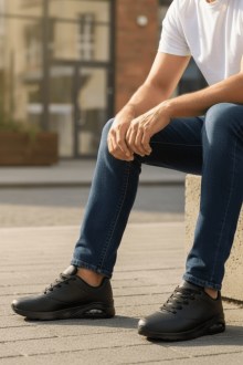 Aerosola Unisex Sneakers Ανατομικό – Μαύρο