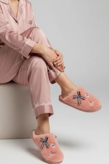 Γούνινες Παντόφλες - Ροζ